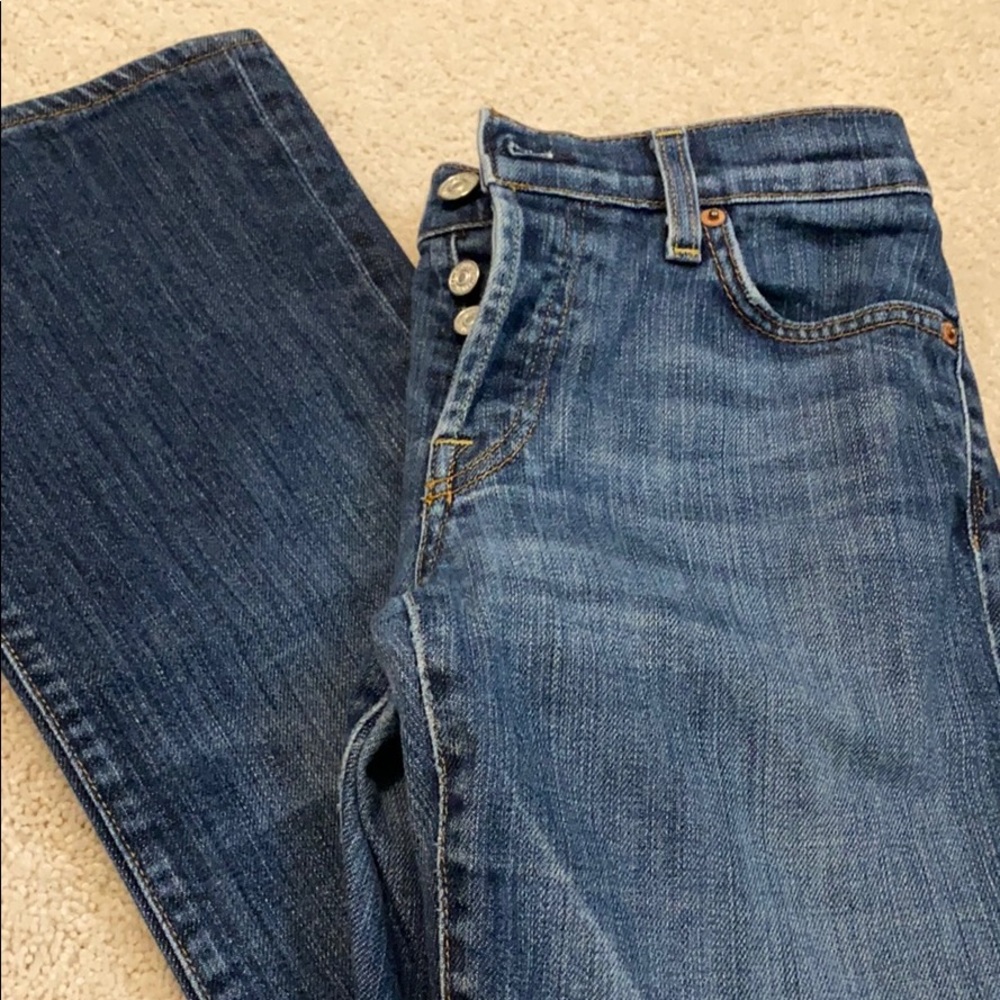Boyfit jeans with button fly